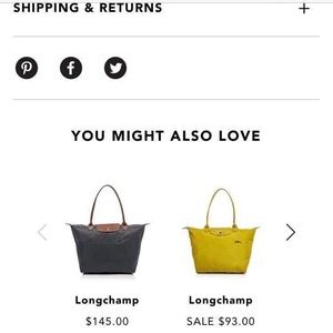 Long champ tote bag.